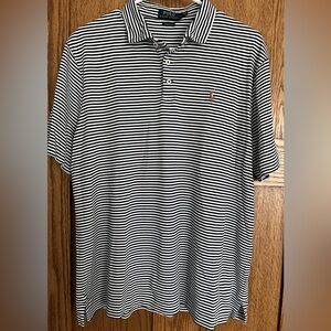 Polo Ralph Lauren blue & white stripes. Sz L
